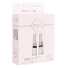 Shots Pumped Nipple Suction Set, Small Clear