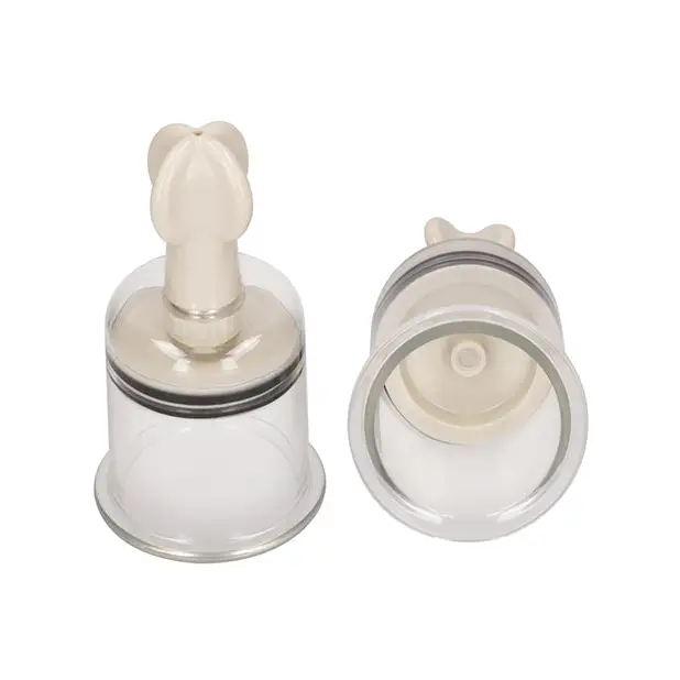 Shots Pumped Nipple Suctions Set, Large Clear