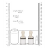 Shots Pumped Nipple Suctions Set, Large Clear