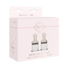 Shots Pumped Nipple Suctions Set, Large Clear