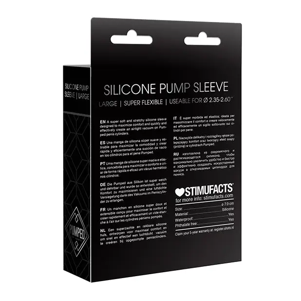 Shots Pumped Sleeve Large, Black