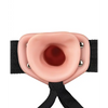 Shots RealRock 8" Vibrating Hollow Strap On W/O Balls, Flesh