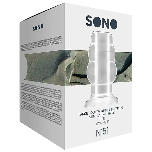 Shots Sono Butt Plug, Large Clear