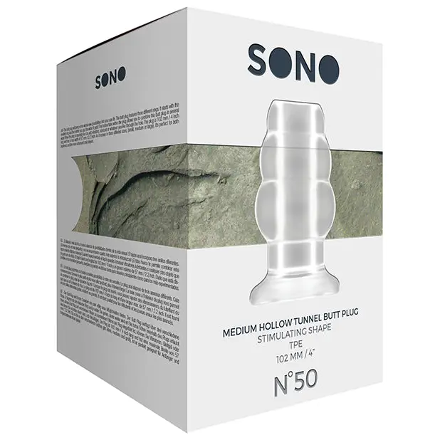 Shots Sono Butt Plug, Medium Clear