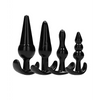 Shots Sono No. 8 Butt Plug, Black Set of 4