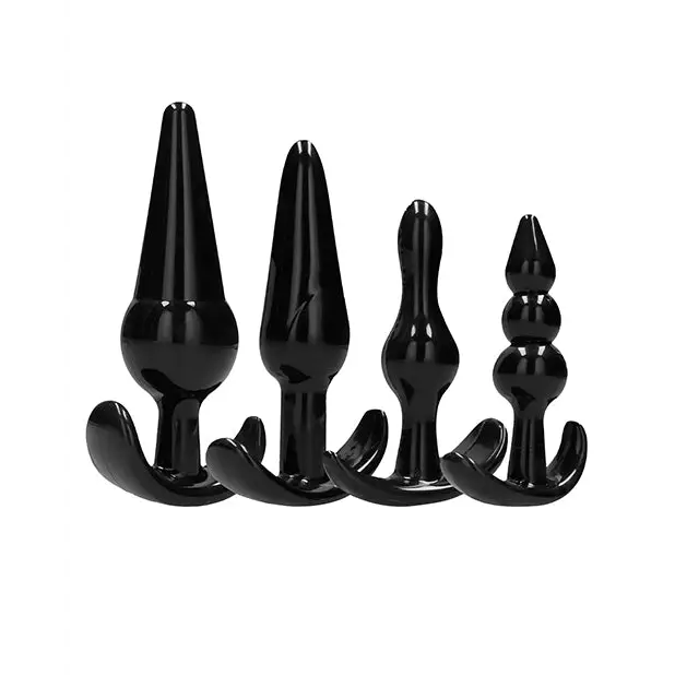 Shots Sono No. 8 Butt Plug, Black Set of 4
