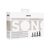 Shots Sono No. 8 Butt Plug, Black Set of 4