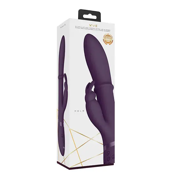 Shots Vive Halo Up & Down Ring G-Spot Rabbit - Purple - Vibrators