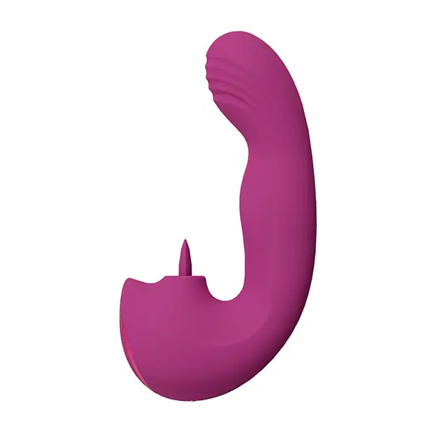 Shots Yumi Triple Action G-Spot Vibrator & Stimulator - Pink - Vibrators