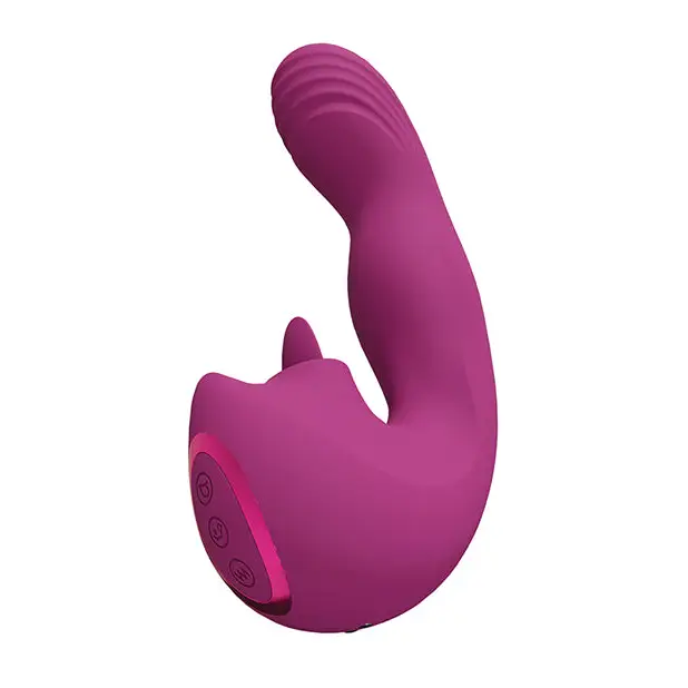 Shots Yumi Triple Action G-Spot Vibrator & Stimulator - Pink - Vibrators