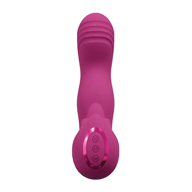 Shots Yumi Triple Action G-Spot Vibrator & Stimulator - Pink - Vibrators