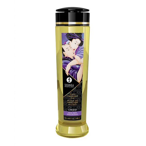 Shunga Erotic Massage Oil, 8 oz Libido/Exotic Fruits