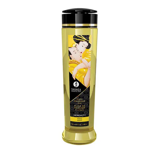 Shunga Erotic Massage Oil, 8 oz Monoi