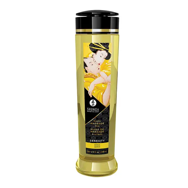 Shunga Erotic Massage Oil, 8 oz Monoi