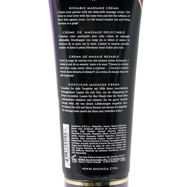 Shunga Kissable Massage Cream, 7 oz Exotic Fruits