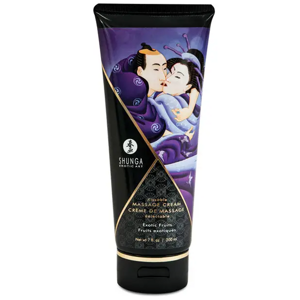 Shunga Kissable Massage Cream, 7 oz Exotic Fruits