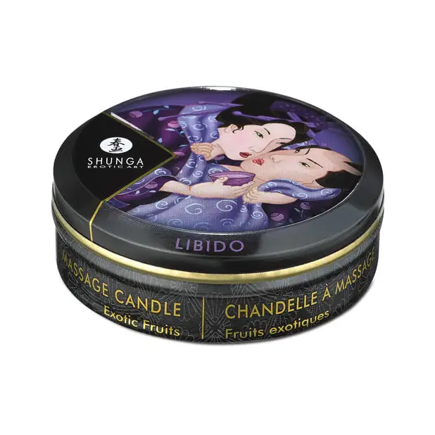 Shunga Libido Mini Candlelight Massage Candle, 1 oz Exotic Fruits