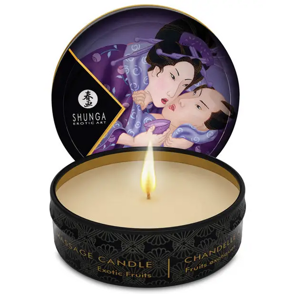 Shunga Libido Mini Candlelight Massage Candle, 1 oz Exotic Fruits