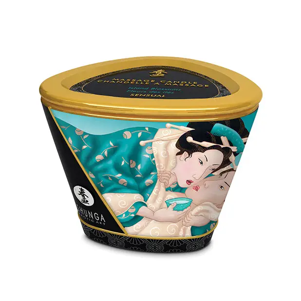 Shunga Massage Candle, 5.7 oz Island Blossoms