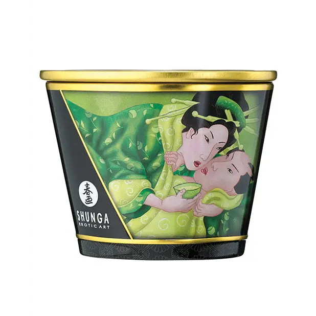 Shunga Massage Candle Zenitude, 5.7 oz Exotic Green Tea