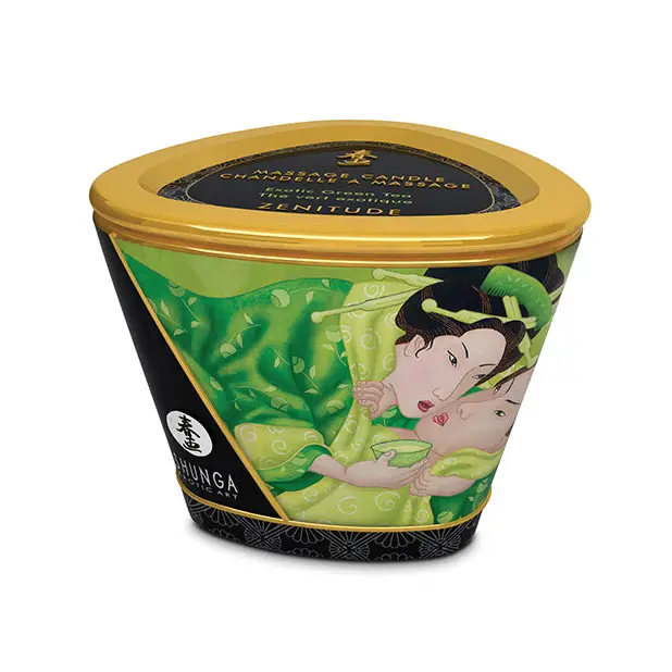 Shunga Massage Candle Zenitude, 5.7 oz Exotic Green Tea