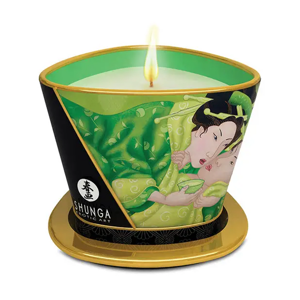 Shunga Massage Candle Zenitude, 5.7 oz Exotic Green Tea