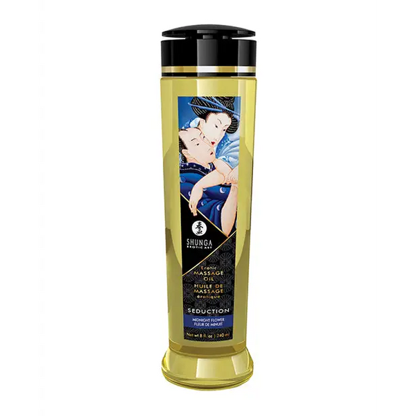 Shunga Massage Oil, 8 oz Midnight Flower
