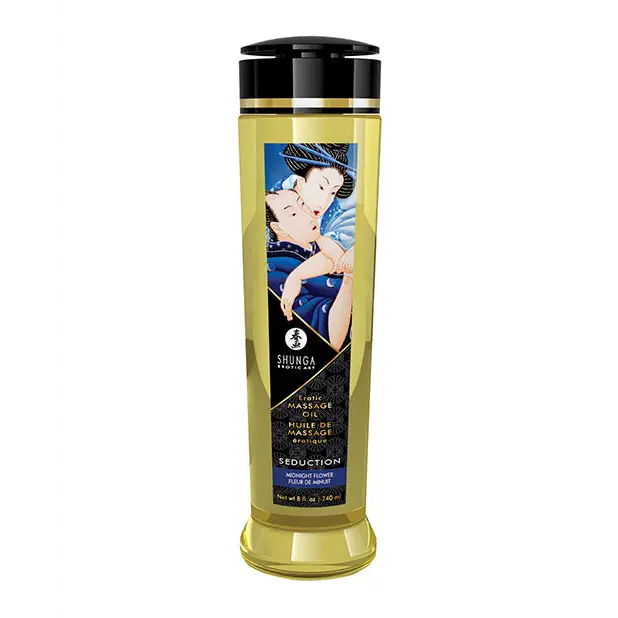 Shunga Massage Oil, 8 oz Midnight Flower