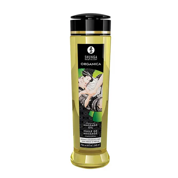 Shunga Organica Kissable Massage Oil, 8 oz Natural