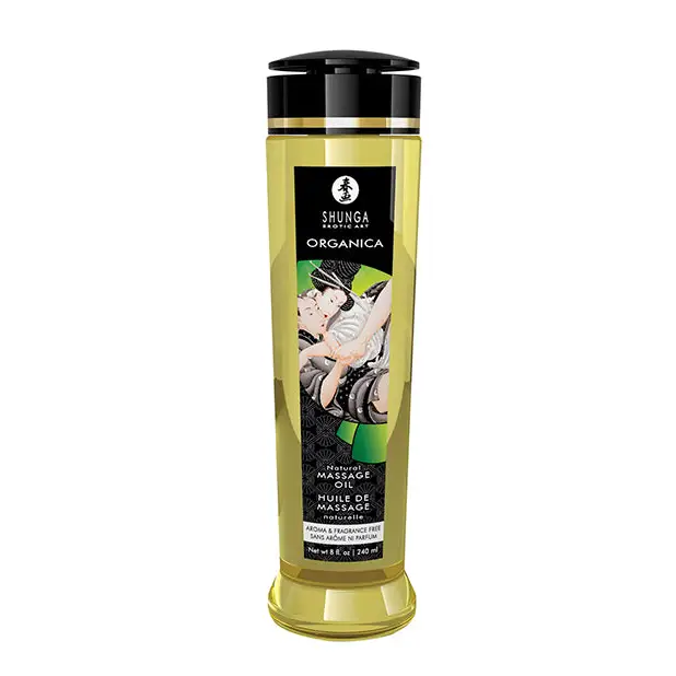 Shunga Organica Kissable Massage Oil, 8 oz Natural