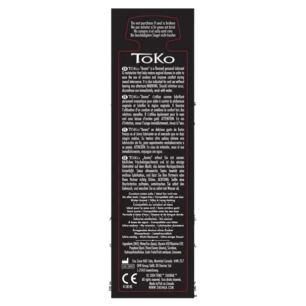 Shunga Toko Aroma Lubricant, 5.5 oz Lustful Litchee