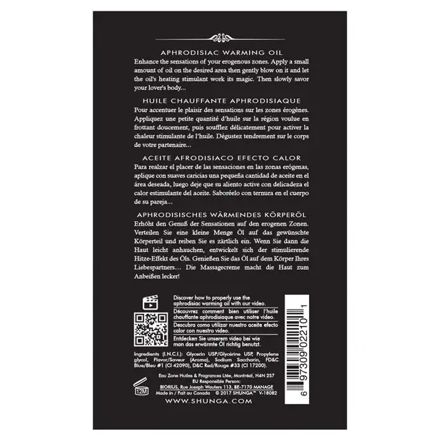 Shunga Warming Oil, 3.5 oz Coconut Thrills