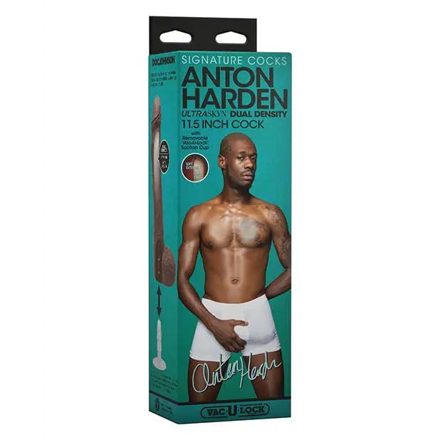 Signature Cocks ULTRASKYN 11" Cock w/Removable Vac-U-Lock Suction Cup, Anton Harden