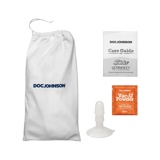 Signature Cocks ULTRASKYN 8.5" Cock w/Removable Vac-U-Lock Suction Cup, Chad White