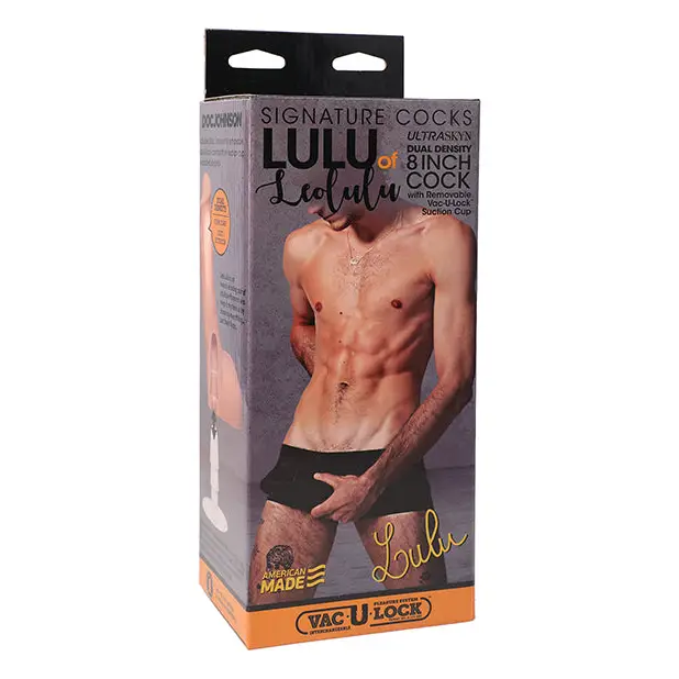 Signature Cocks ULTRASKYN 8" Cock w/removable Vac-U-Lock Suction Cup, Lulu of Leolulu