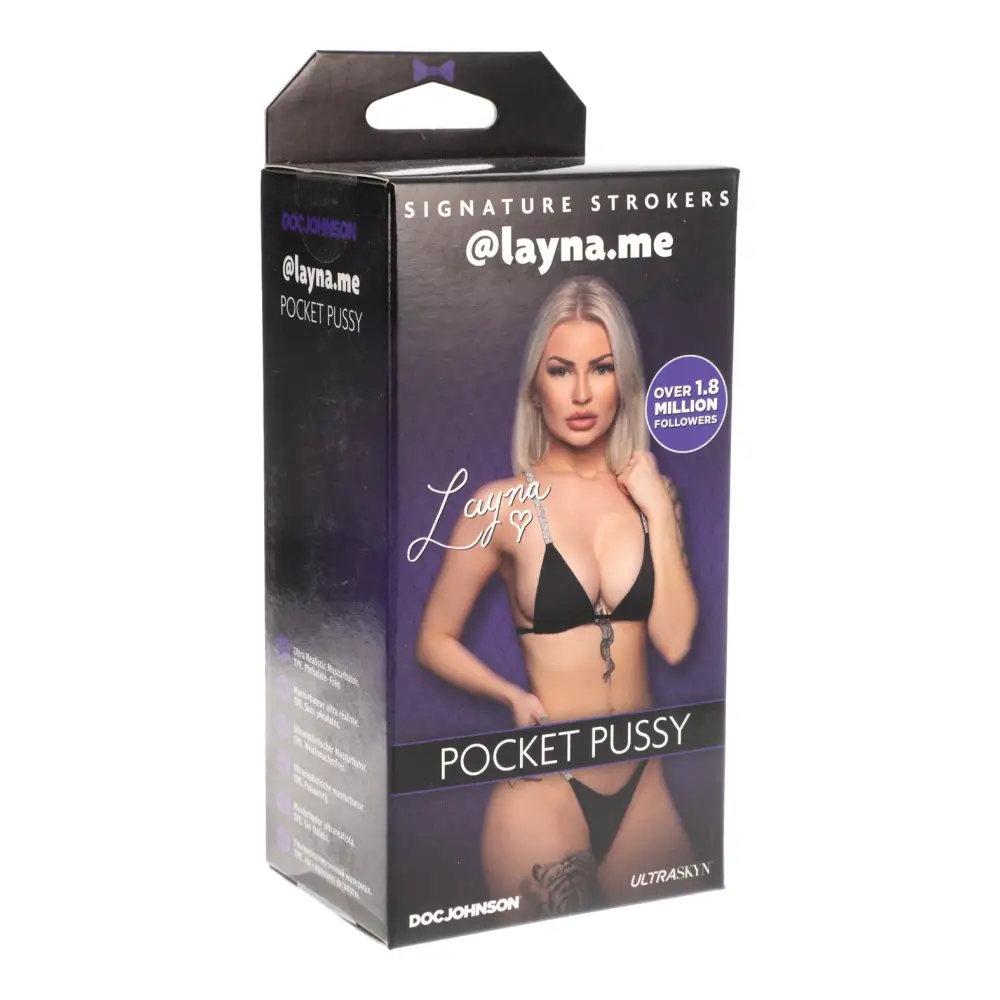 Signature Strokers Girls of Social Media ULTRASKYN Pocket Pussy, @layna.me