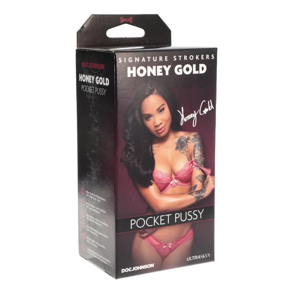Signature Strokers ULTRASKYN Pocket Pussy, Honey Gold