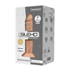 SilexD Model 4 7" Silexpan Memory Silicone Dildo, Ivory