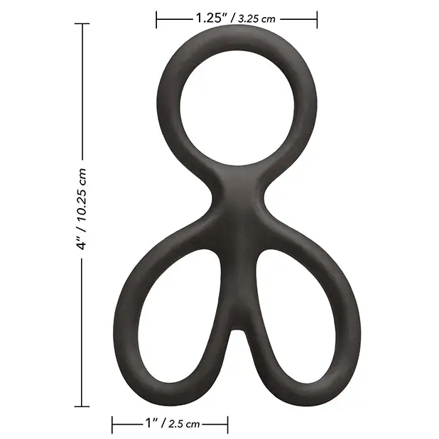Silicone Ball Spreader - Black - Penis Enhancement