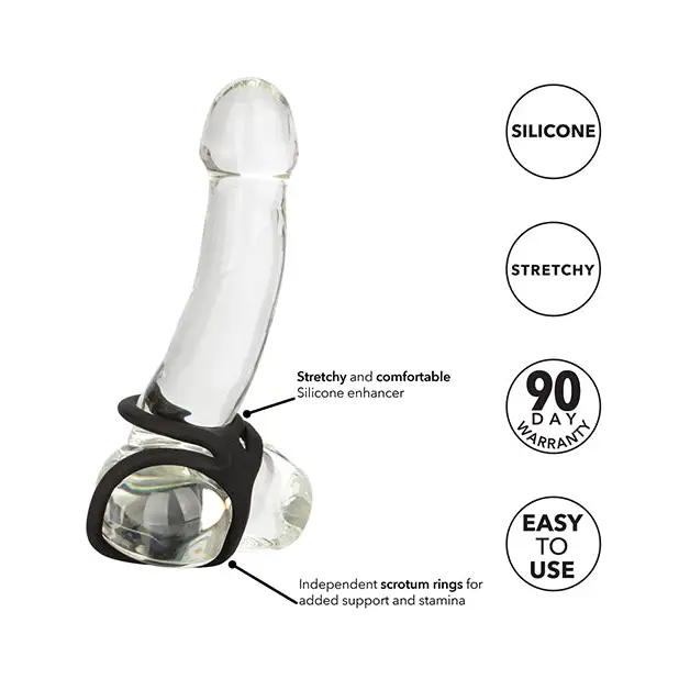 Silicone Ball Spreader - Black - Penis Enhancement