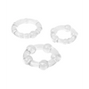 Silicone Island Rings - Clear - Penis Enhancement