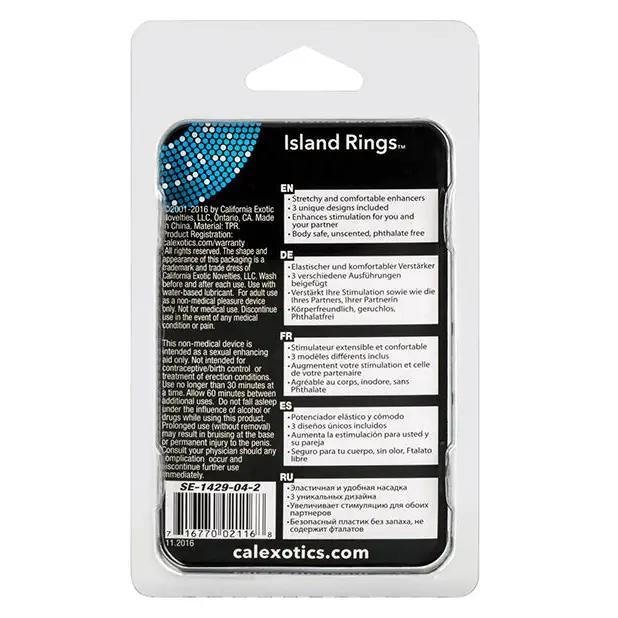 Silicone Island Rings - Pink - Penis Enhancement