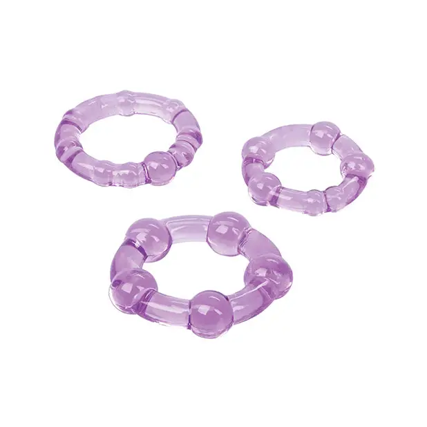 Silicone Island Rings - Purple - Penis Enhancement