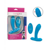 Silicone Pulsing Pleaser w/Remote, Blue