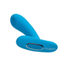 Silicone Pulsing Pleaser w/Remote, Blue