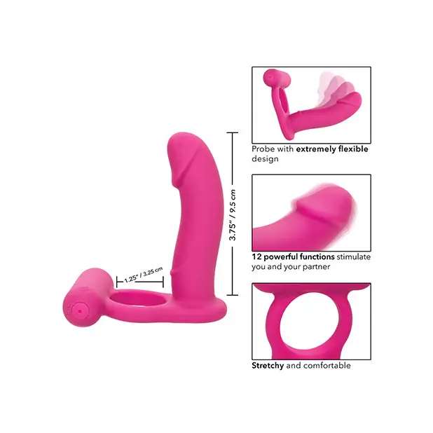 Silicone Rechargeable Double Diver, Pink