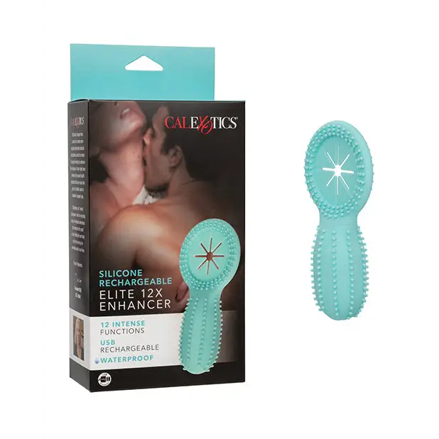 Silicone Rechargeable Elite 12X Enhancer, Blue