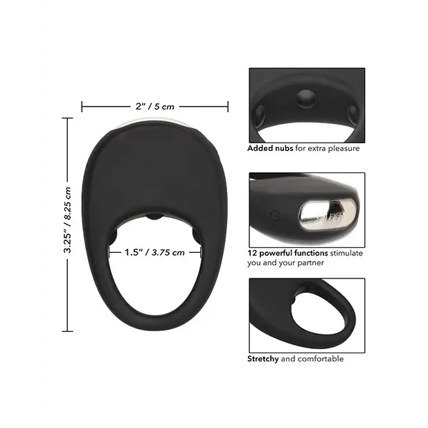 Silicone Rechargeable Pleasure Ring - Penis Enhancement