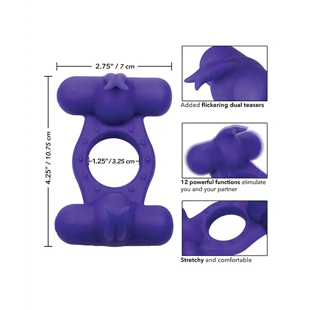 Silicone Rechargeable Triple Orgasm Enhancer
