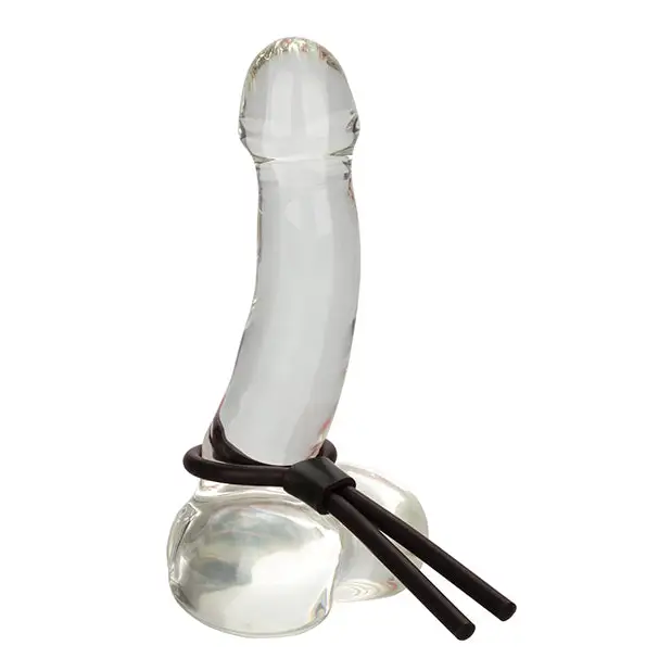 Silicone Stud Lasso - Black - Penis Enhancement